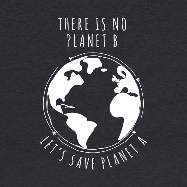 There is no planet B - Let's save planet A I climate change design by emmjott